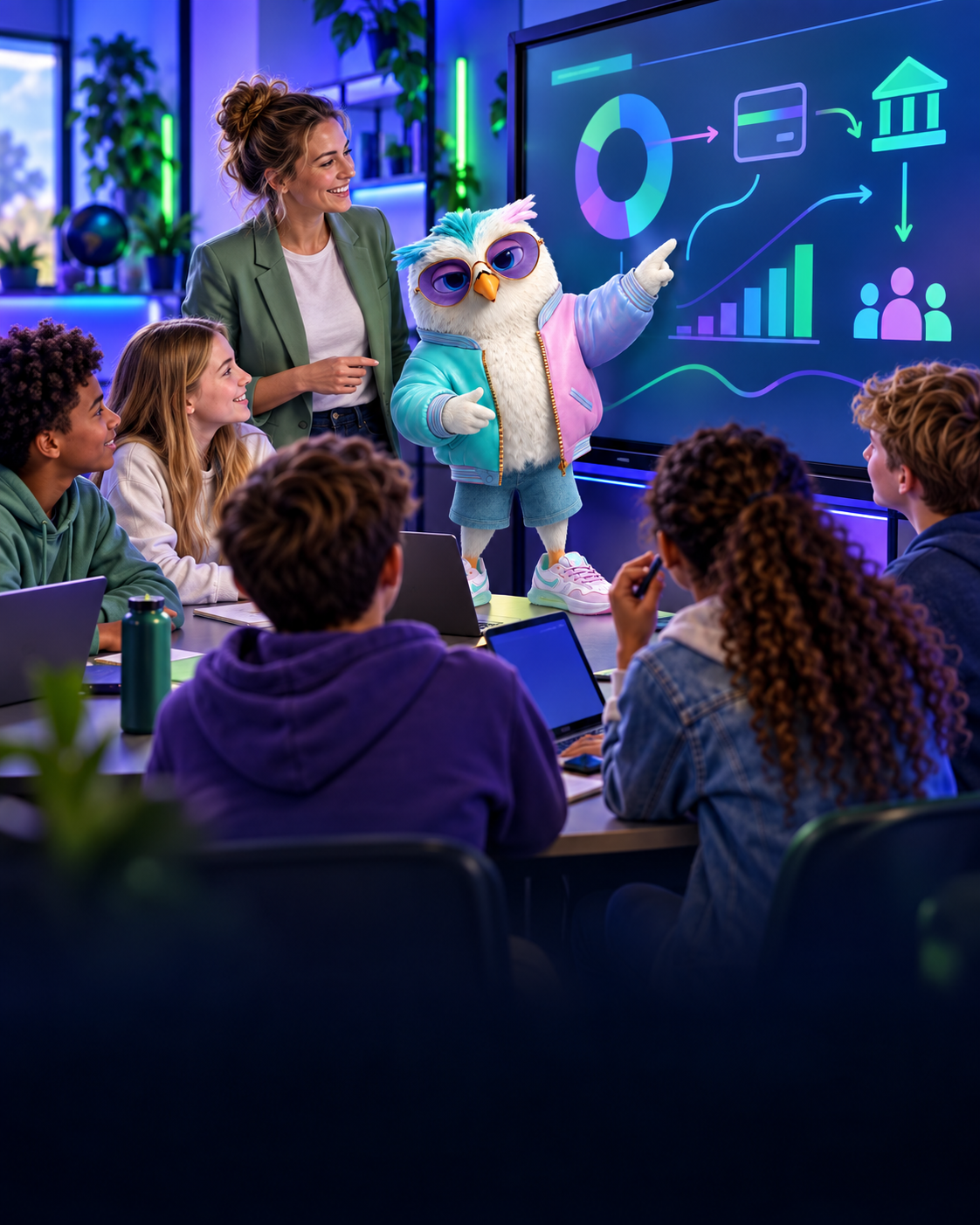 Leerlingen ontdekken met Penny via een interactief geldspel hoe het geldsysteem werkt